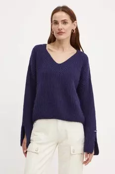 Свитер Pinko из смесовой шерсти, темно-синий
