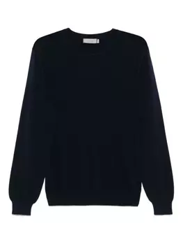 Свитер плетеный из рогожи Canali, синий