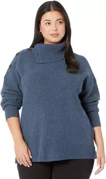 Свитер Plus 98 Degrees Button Turleneck Madewell, цвет Heather Twilight
