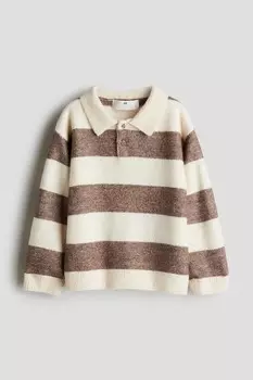 Свитер-Поло H&M, бежевый