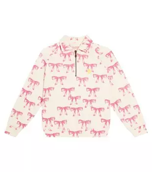 Свитер-поло из хлопка с изображением морского конька The Animals Observatory, белый