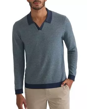 Свитер-поло Liam Regular Fit Marine Layer, синий