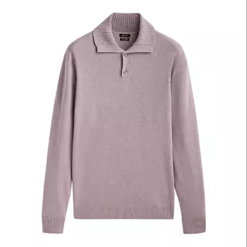 Свитер-поло Massimo Dutti, лиловый
