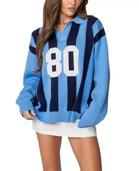 Свитер-поло оверсайз Edikted Larson, мультиколор