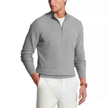 Свитер Polo Ralph Lauren 710899358 half zip, серый