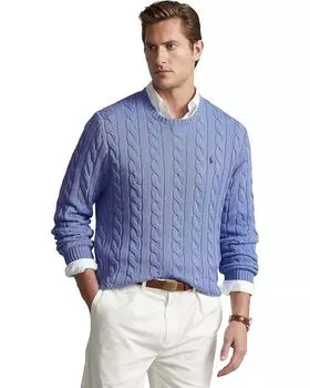 Свитер Polo Ralph Lauren Cable-Knit Cotton Sweater, цвет New Litchfield Blue