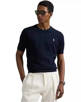 Свитер Polo Ralph Lauren Cotton Crewneck Short-sleeve Sweater, цвет Hunter Navy