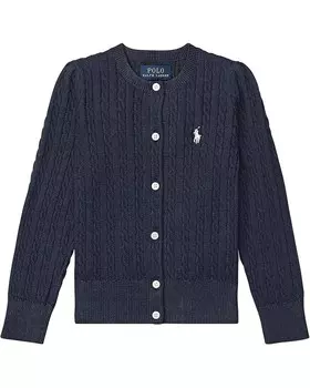 Свитер Polo Ralph Lauren Kids Cable Knit Cotton Cardigan, цвет Hunter Navy