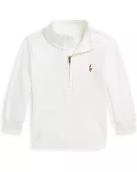 Свитер Polo Ralph Lauren Kids Cotton Interlock Quarter-Zip Pullover, цвет Nevis