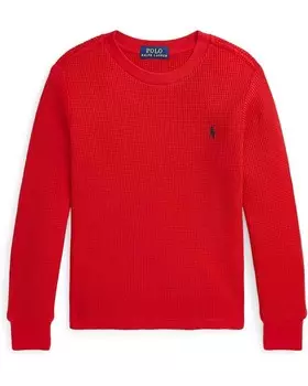 Свитер Polo Ralph Lauren Kids Waffle-Knit Cotton Long Sleeve Tee, цвет RL 2000 Red
