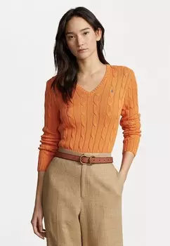 Свитер Polo Ralph Lauren Kimberly Long Sleeve, солнечно-оранжевый
