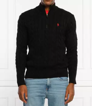 Свитер POLO RALPH LAUREN regular fit, черный