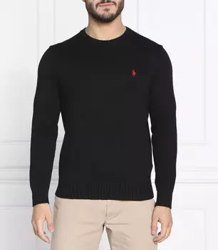 Свитер POLO RALPH LAUREN regular fit, черный