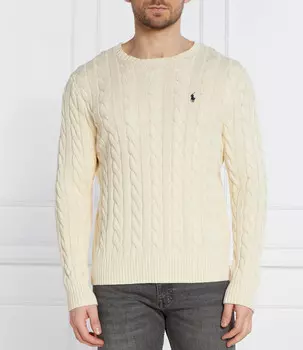 Свитер POLO RALPH LAUREN Regular Fit, кремовый