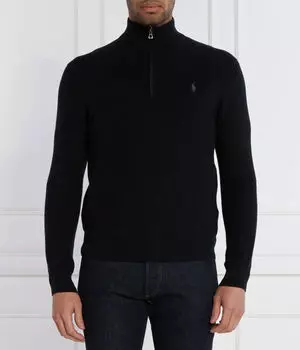 Свитер Polo Ralph Lauren с полумолнией, черный