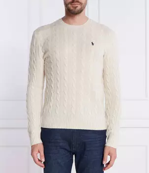 Свитер POLO RALPH LAUREN Slim Fit, экрю