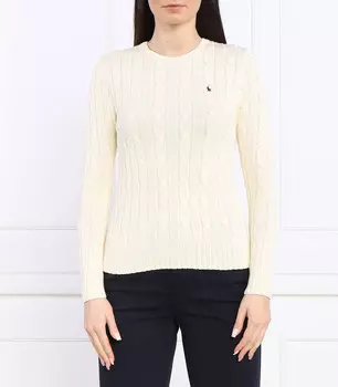 Свитер POLO RALPH LAUREN Slim Fit, кремовый