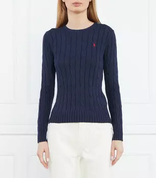 Свитер POLO RALPH LAUREN Slim Fit pima, темно-синий