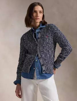 Свитер POLO RALPH LAUREN Slim Fit, темно-синий