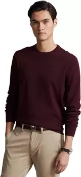 Свитер Polo Ralph Lauren Textured-Knit Cotton Sweater, цвет Aged Wine Heather