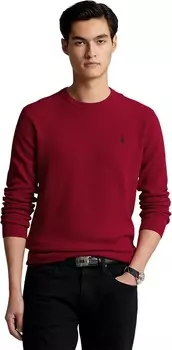 Свитер Polo Ralph Lauren Textured-Knit Cotton Sweater, цвет Park Avenue Red