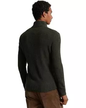 Свитер Polo Ralph Lauren Wool-Blend Mockneck Sweater, цвет Olive Donegal