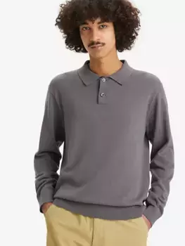 Свитер-поло с длинными рукавами Levi's, серый