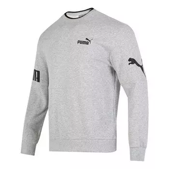 Свитер power crew long tee 'grey' Puma, серый