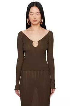 Свитер Pral' Jacquemus, коричневый