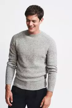 Свитер Prestwick Shetland с круглым вырезом Aubin, серый