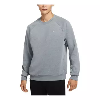 Свитер primary fleece dri-fit uv performance crew asia sizing 'cool grey' Nike, серый