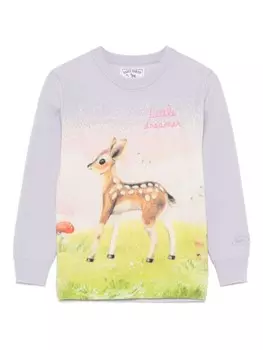 Свитер принцессы MC2 Saint Barth Kids, фиолетовый
