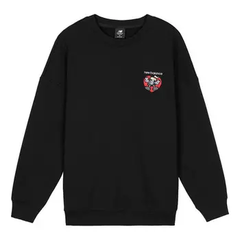 Свитер printing round-neck swea black New Balance, черный