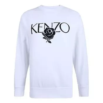Свитер printing round-neck swea white Kenzo, белый