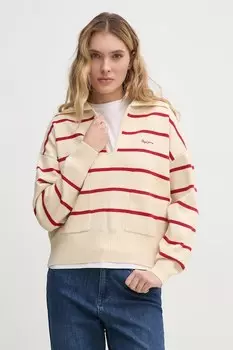 Свитер Priscilla Pepe Jeans, бежевый