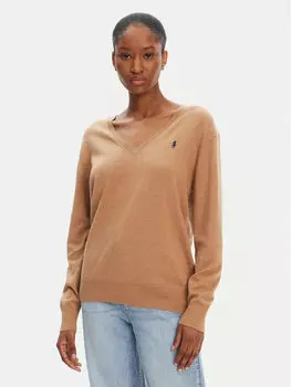 Свитер прямого кроя 211972105003 Polo Ralph Lauren, бежевый