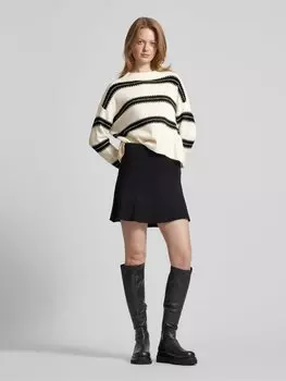Свитер прямого кроя с полосатым узором, модель «DAZZLE» Vero Moda, бежевый
