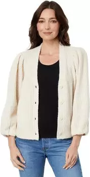 Свитер Puff Sleeve Cardigan Sweater Lilla P, цвет Coconut