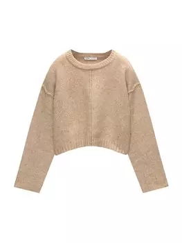 Свитер Pull&Bear, цвет Ecru/Light beige