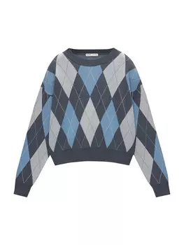 Свитер Pull&Bear, цвет Light blue/Dark blue
