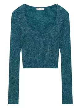 Свитер Pull&Bear, изумруд