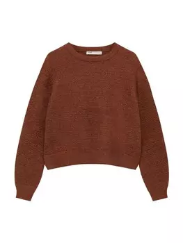 Свитер Pull&Bear, коричневый