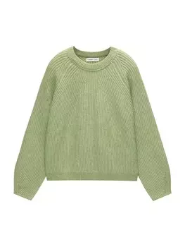 Свитер Pull&Bear, лаймовый