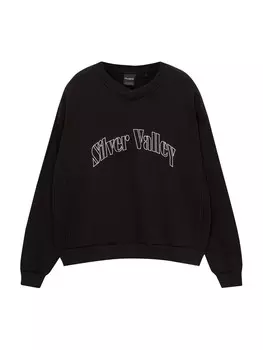 Свитер Pull&Bear Sweatshirt, черный