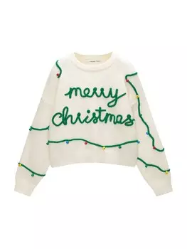 Свитер Pull&Bear, светло-бежевый