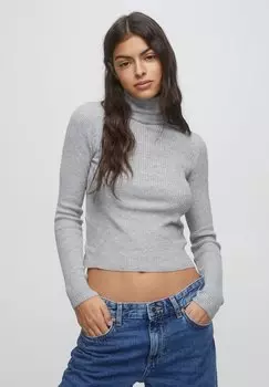 Свитер PULL&BEAR, светло-серый