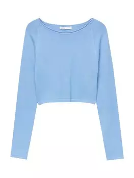 Свитер Pull&Bear, светло-синий