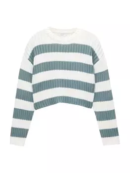 Свитер Pull&Bear, светло-зеленый