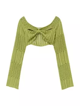 Свитер Pull&Bear, светло-зеленый