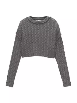 Свитер Pull&Bear, темно-серый